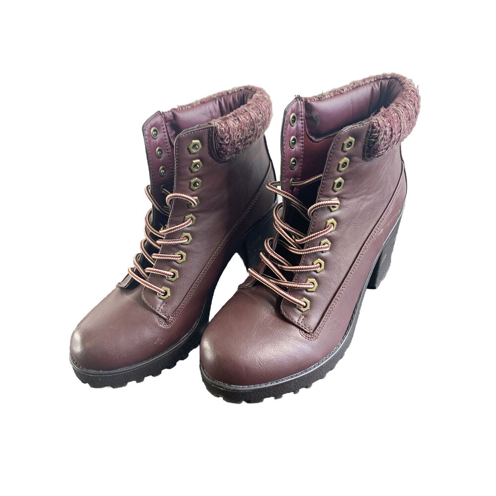 Rouge Ankle Boots Size 9 Heel Boots, Doreeann Brown